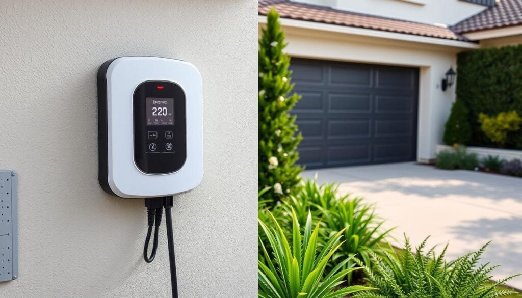 Professional EV charger setup