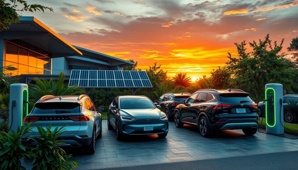 Electric SUV charging station Electric SUV charging station