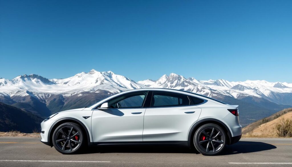 Tesla Model Y, a popular AWD electric car Tesla Model Y, a popular AWD electric car